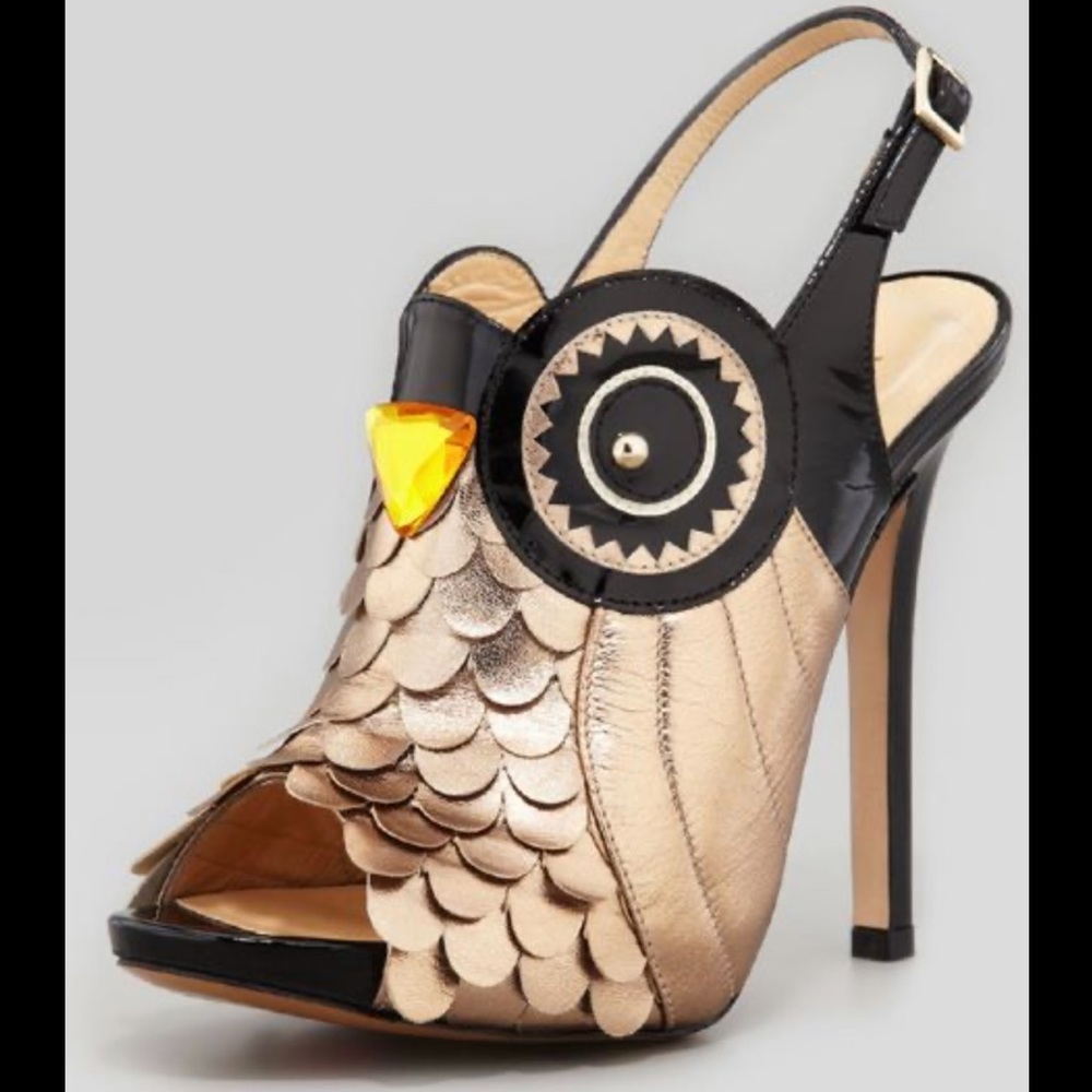 KATE SPADE Night Owl Slingback Pumps! Sz 9, Like New!
